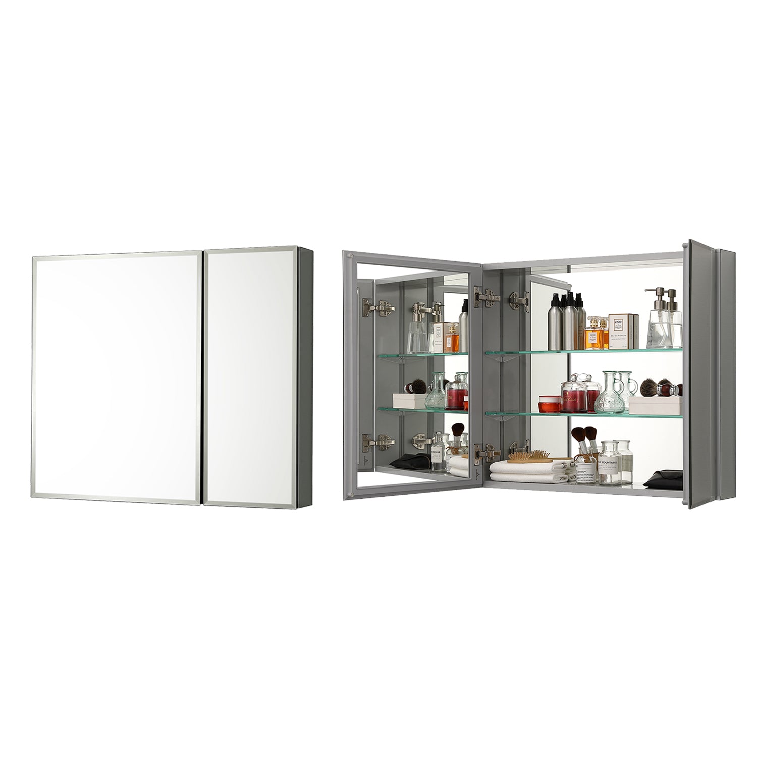 Aluminum Medicine Cabinet with Mirror – MC8 2526  - Shop at Home Craft Studio - 1