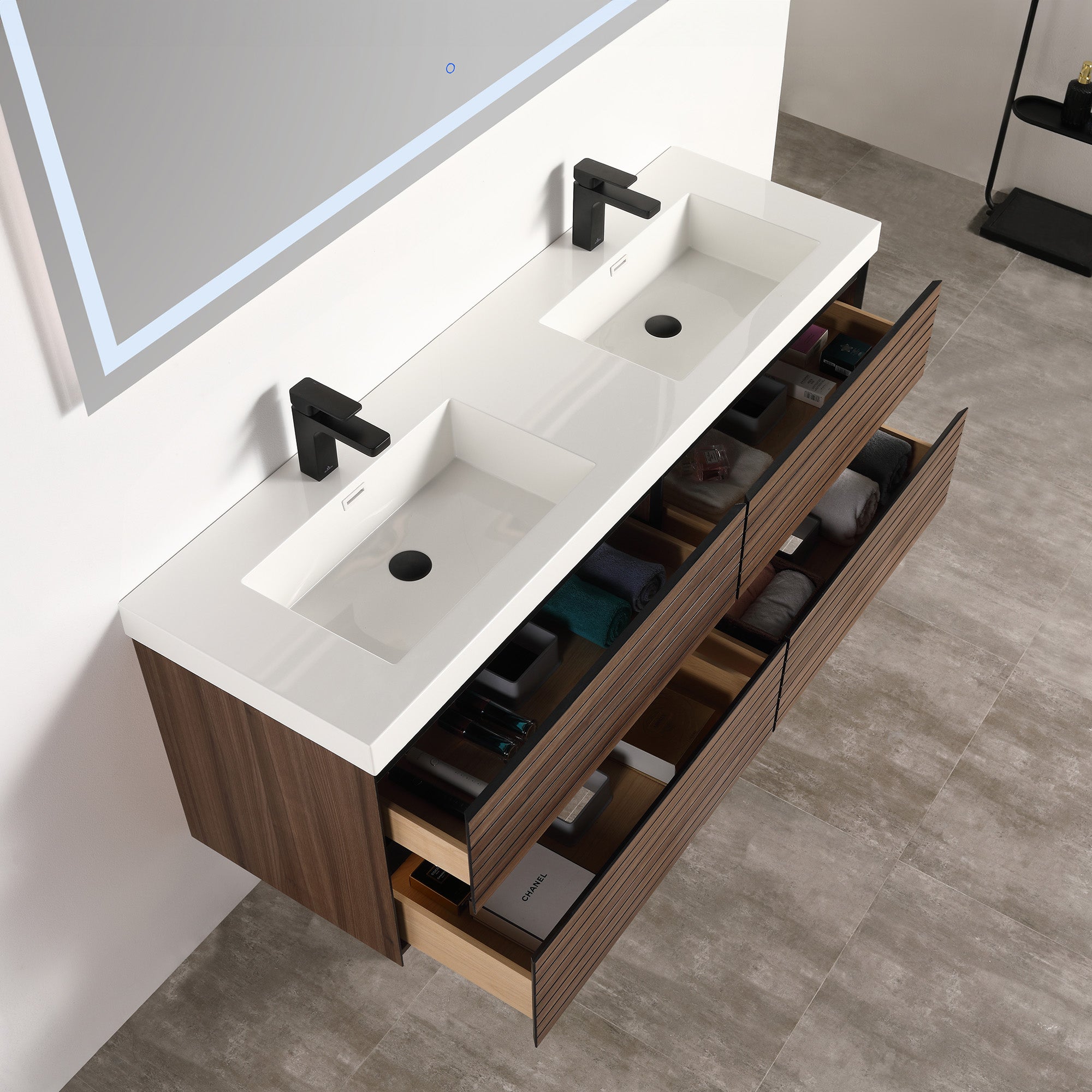 Annecy 60″ Vanity Double Sink  - Shop at Home Craft Studio - 2