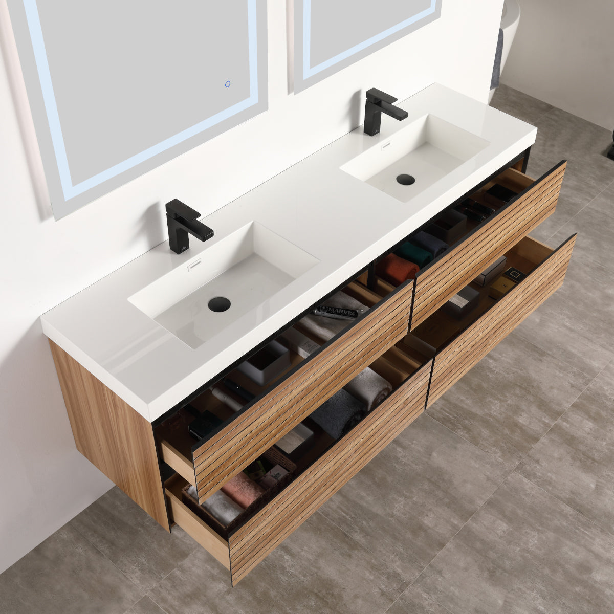 Annecy 72″ Vanity Double Sink  - Shop at Home Craft Studio - 2