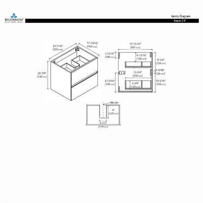 Assisi 24″ Vanity  - Shop at Home Craft Studio - 17