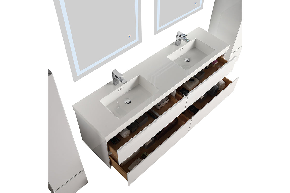 Assisi 72″ Vanity Double Sink  - Shop at Home Craft Studio - 3