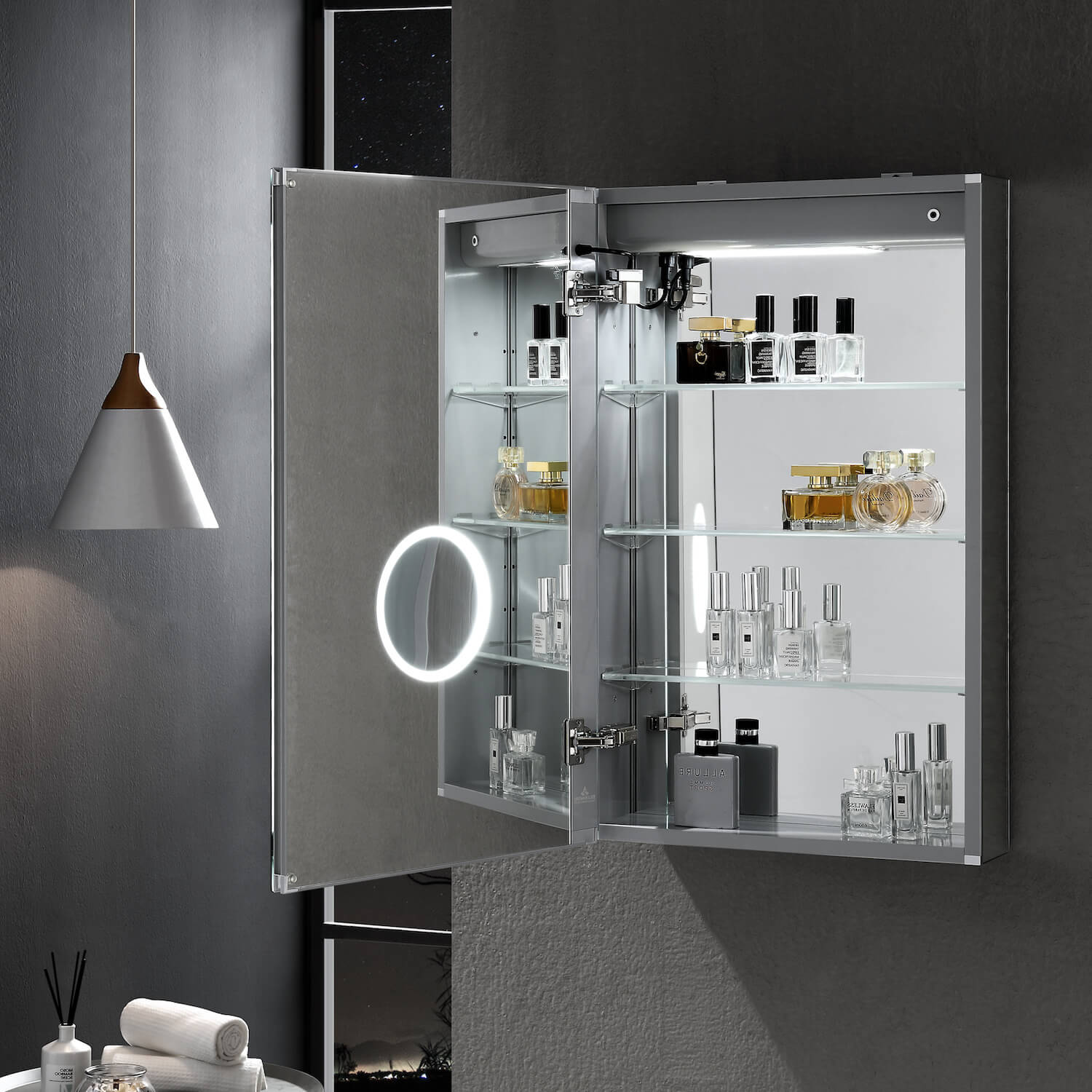 Asta – 24 Inches LED Medicine Cabinet  - Shop at Home Craft Studio - 6
