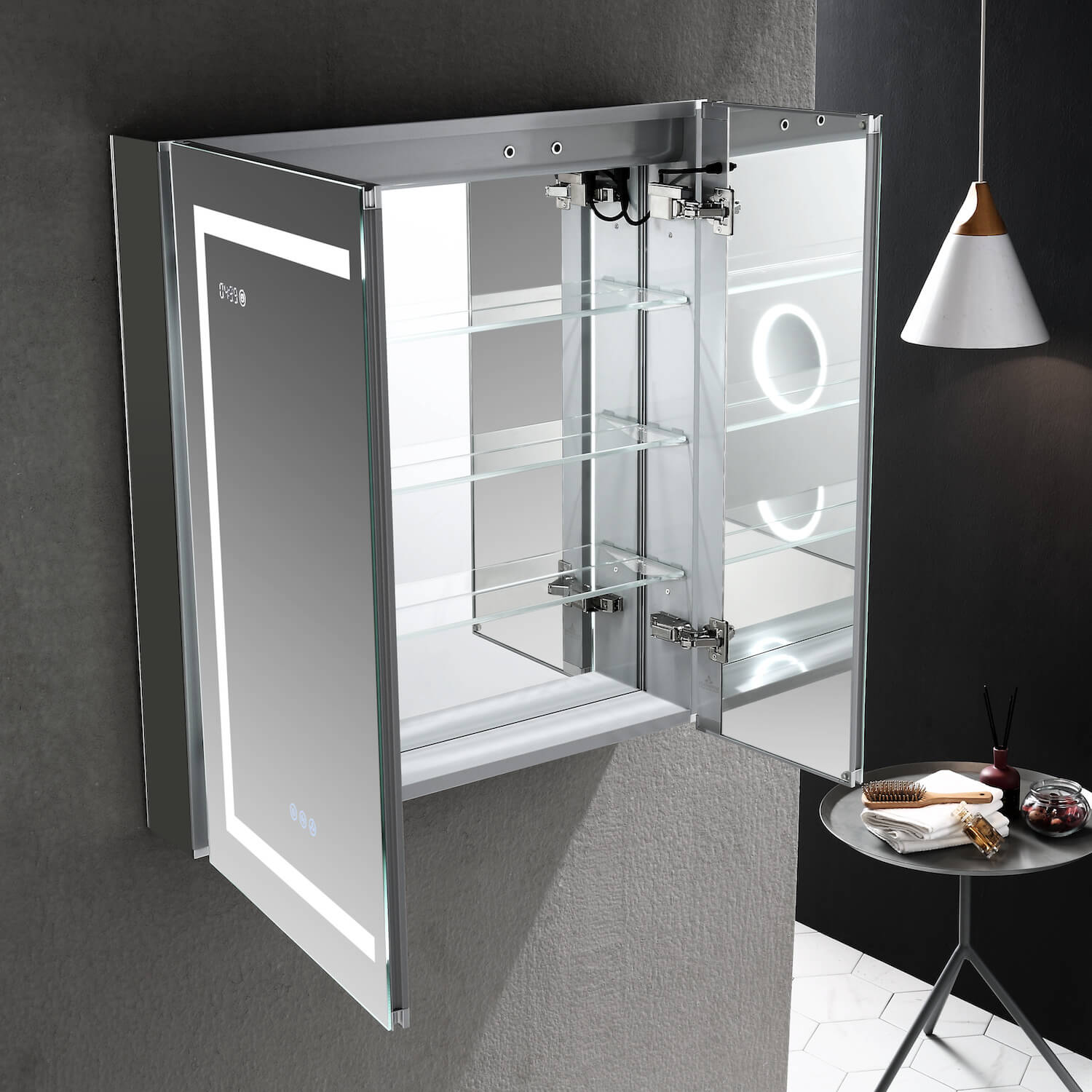 Asta – 48 Inches LED Medicine Cabinet  - Shop at Home Craft Studio - 6