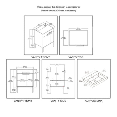 Bari 24″ Vanity  - Shop at Home Craft Studio - 6