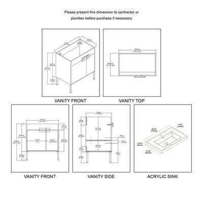 Bari 30″ Vanity  - Shop at Home Craft Studio - 4