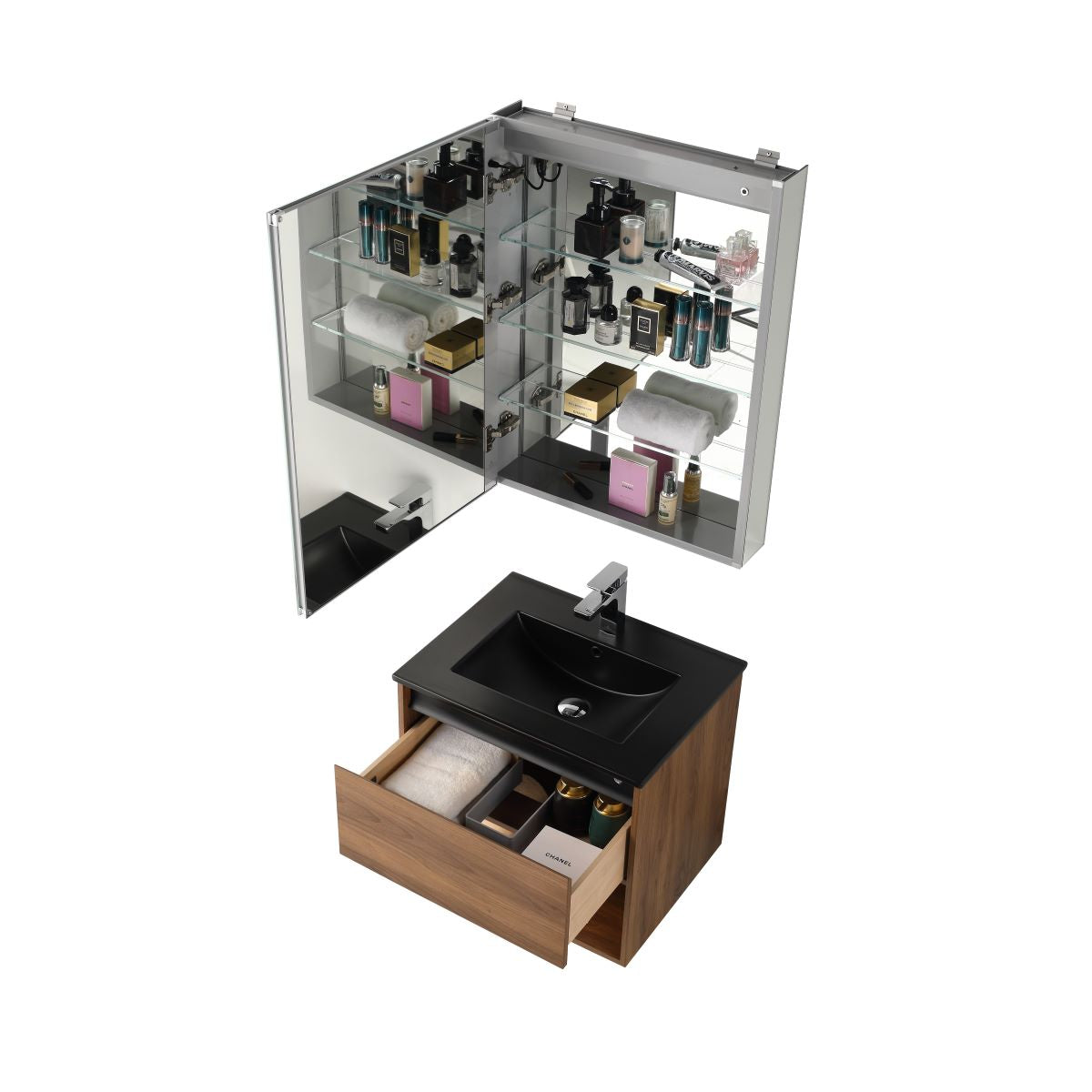 Bergen 24″ Vanity （Dual LED Illuminated）  - Shop at Home Craft Studio - 12