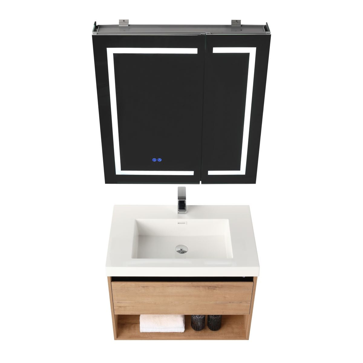 Bergen 30″ Vanity （Dual LED Illuminated）  - Shop at Home Craft Studio - 13