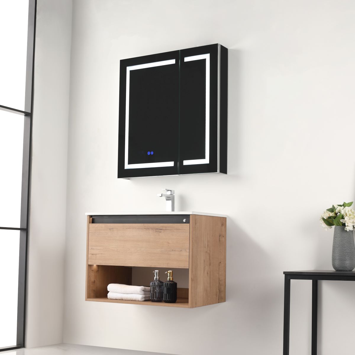 Bergen 30″ Vanity （Dual LED Illuminated）  - Shop at Home Craft Studio - 17