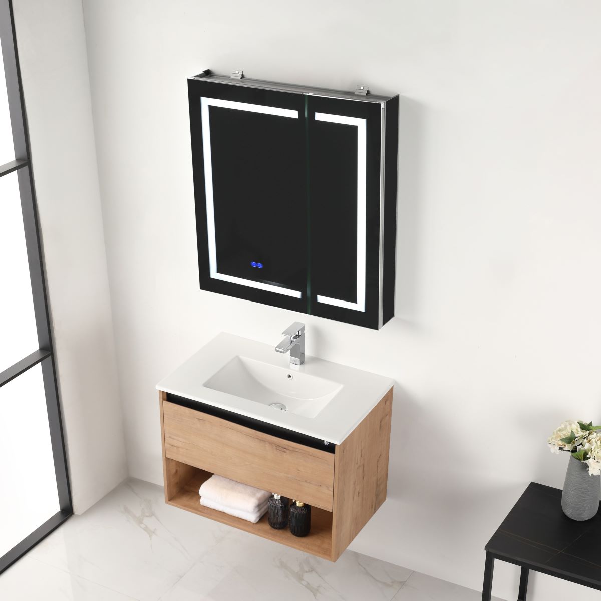 Bergen 30″ Vanity （Dual LED Illuminated）  - Shop at Home Craft Studio - 18