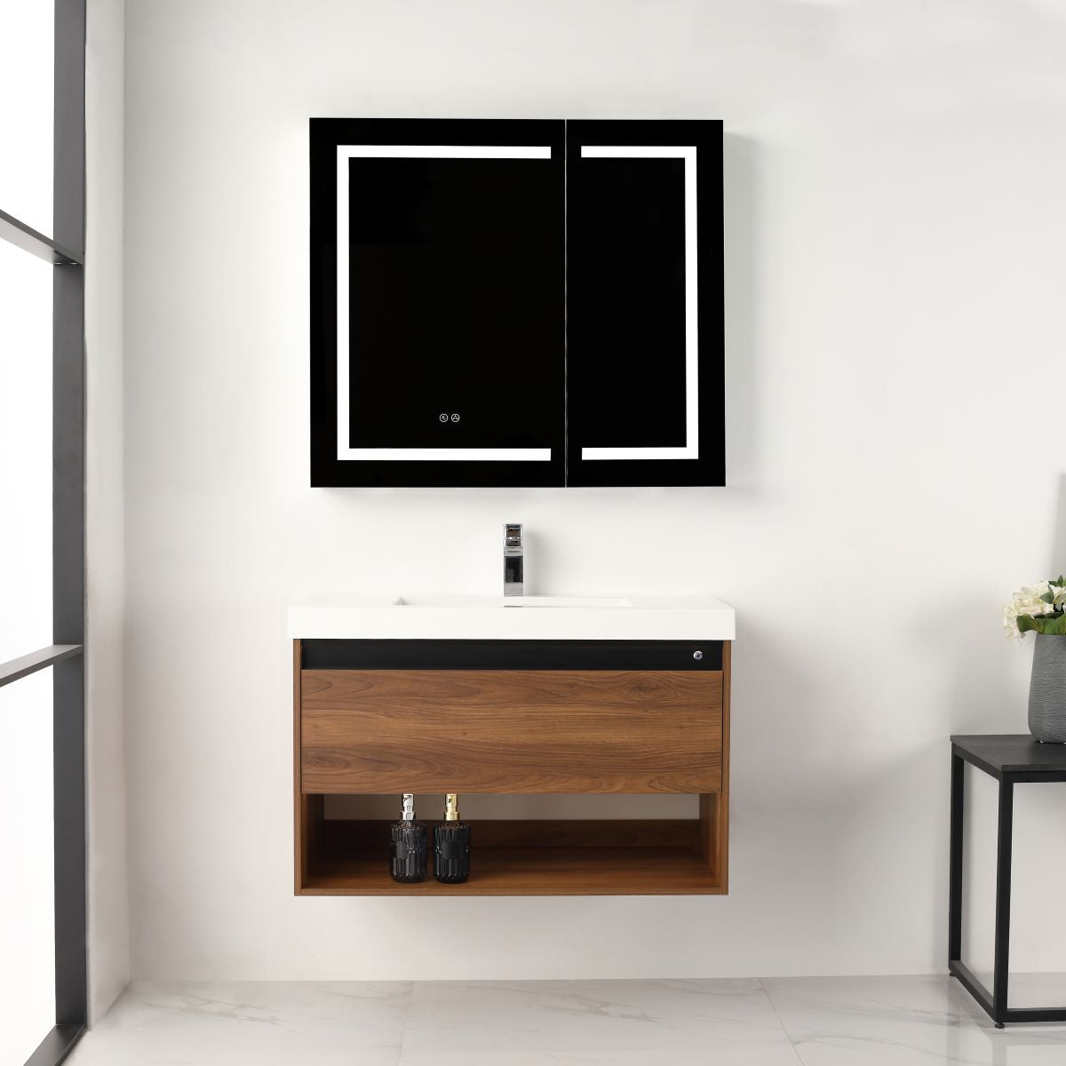 Bergen 36″ Vanity (Dual LED Illuminated）  - Shop at Home Craft Studio - 1