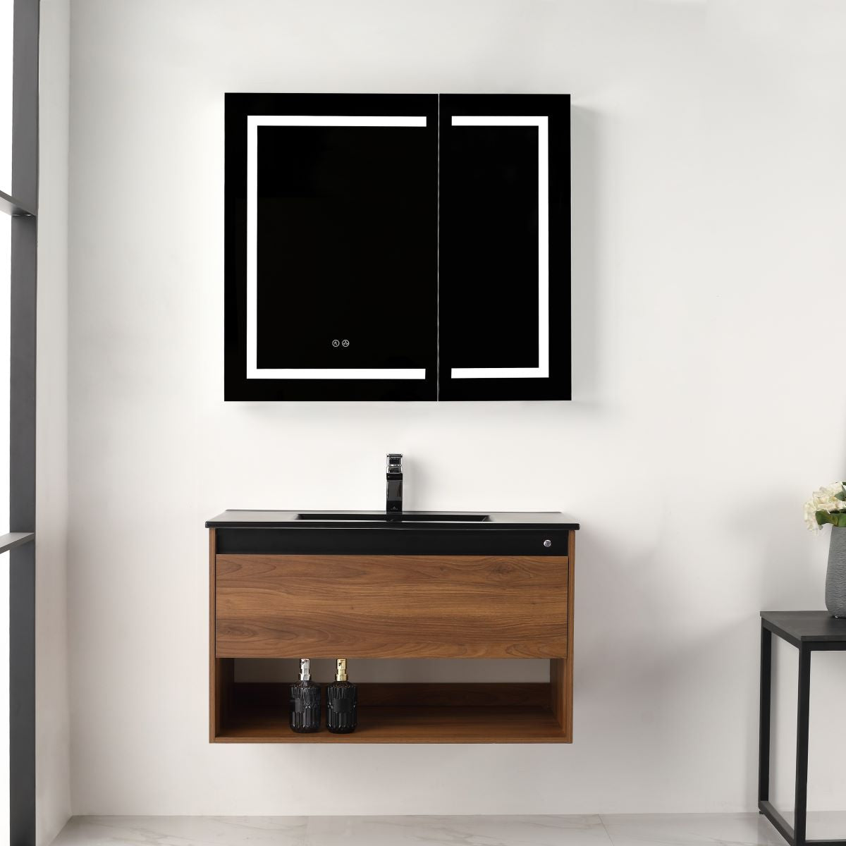 Bergen 36″ Vanity (Dual LED Illuminated）  - Shop at Home Craft Studio - 3
