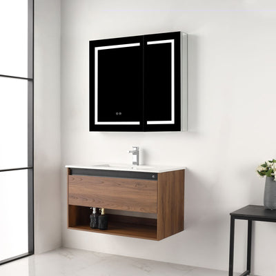 Bergen 36″ Vanity (Dual LED Illuminated）  - Shop at Home Craft Studio - 16
