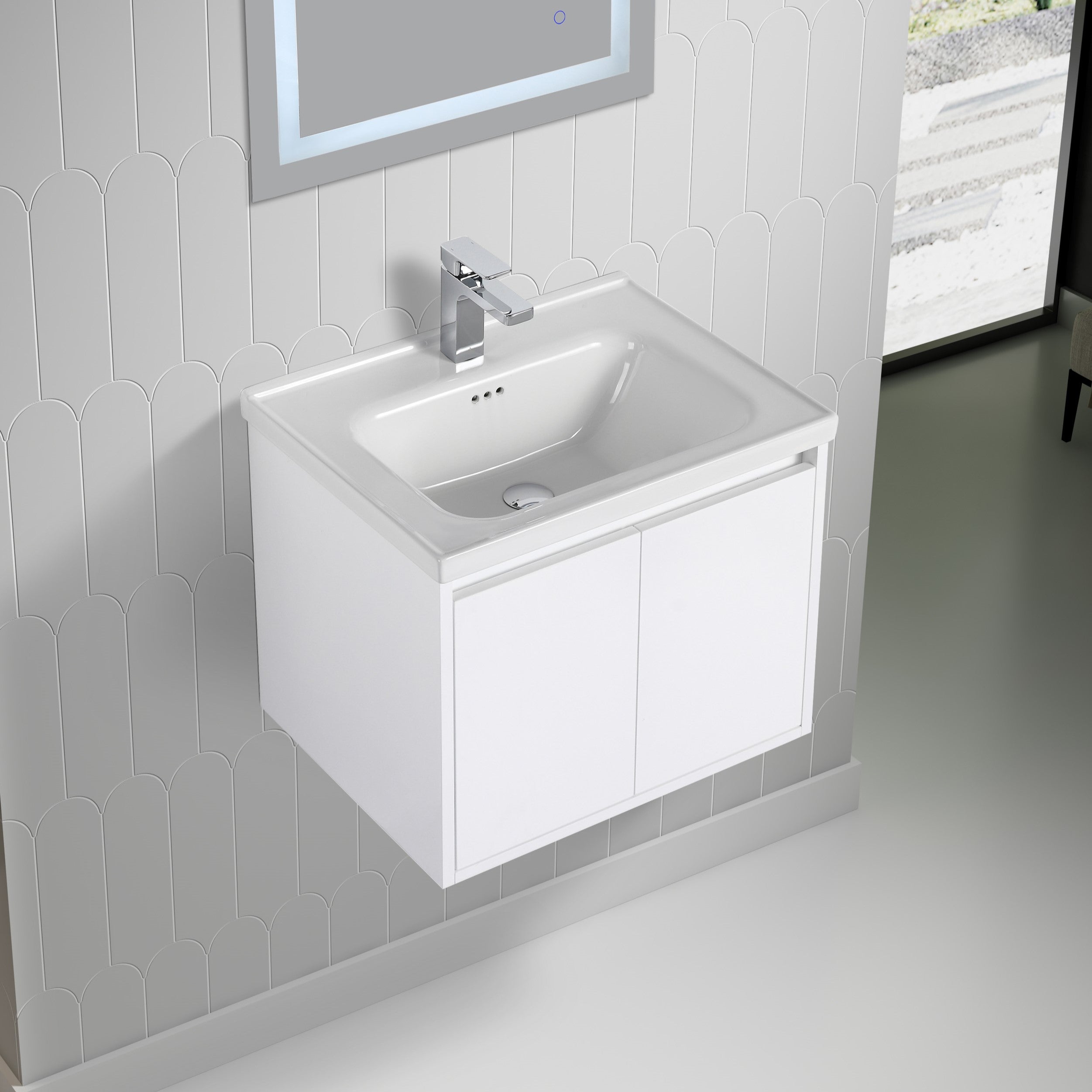 Bern 24″ Vanity With Ceramic Basin  - Shop at Home Craft Studio - 2