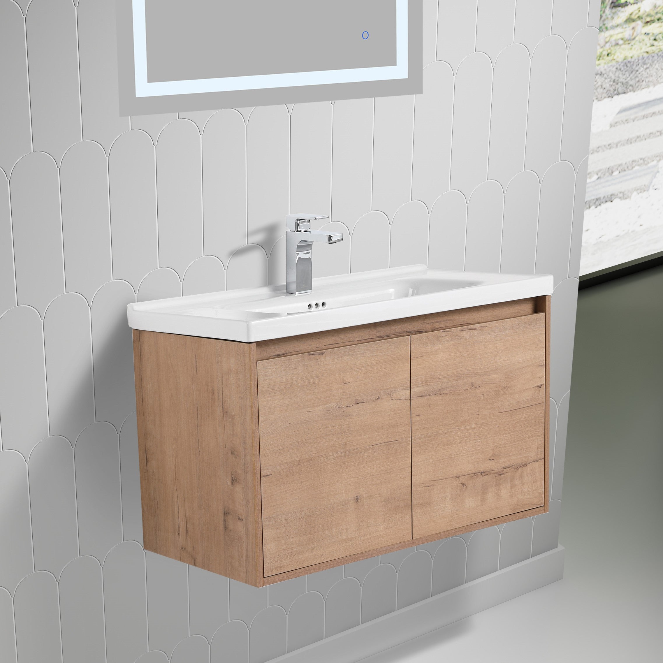Bern 32″ Vanity With Ceramic Basin  - Shop at Home Craft Studio - 2