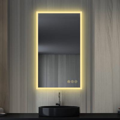 Beta 21″x36″ LED Mirror with Frosted Sides  - Shop at Home Craft Studio - 2