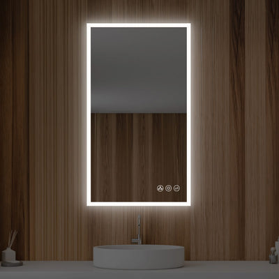 Beta 21″x36″ LED Mirror with Frosted Sides  - Shop at Home Craft Studio - 5