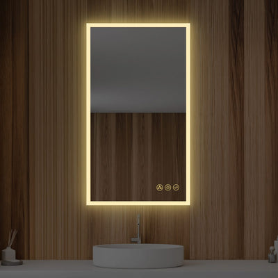 Beta 21″x36″ LED Mirror with Frosted Sides  - Shop at Home Craft Studio - 6