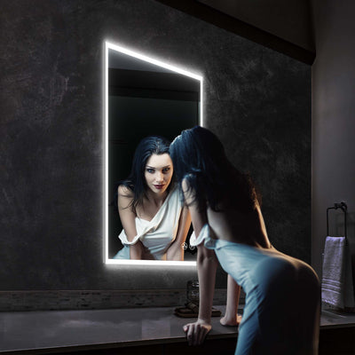 Beta 24″x36″ LED Mirror with Frosted Sides  - Shop at Home Craft Studio - 9