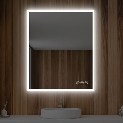 Beta 30″x36″ LED Mirror with Frosted Sides  - Shop at Home Craft Studio - 5