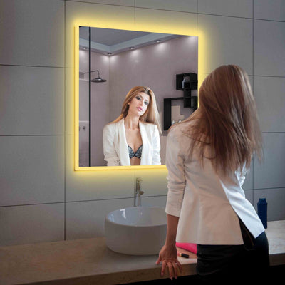 Beta 30″x36″ LED Mirror with Frosted Sides  - Shop at Home Craft Studio - 9