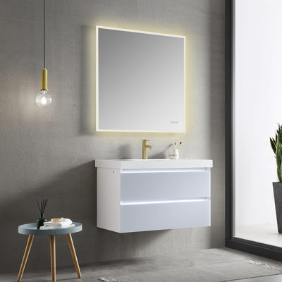 Beta 30″x36″ LED Mirror with Frosted Sides  - Shop at Home Craft Studio - 13