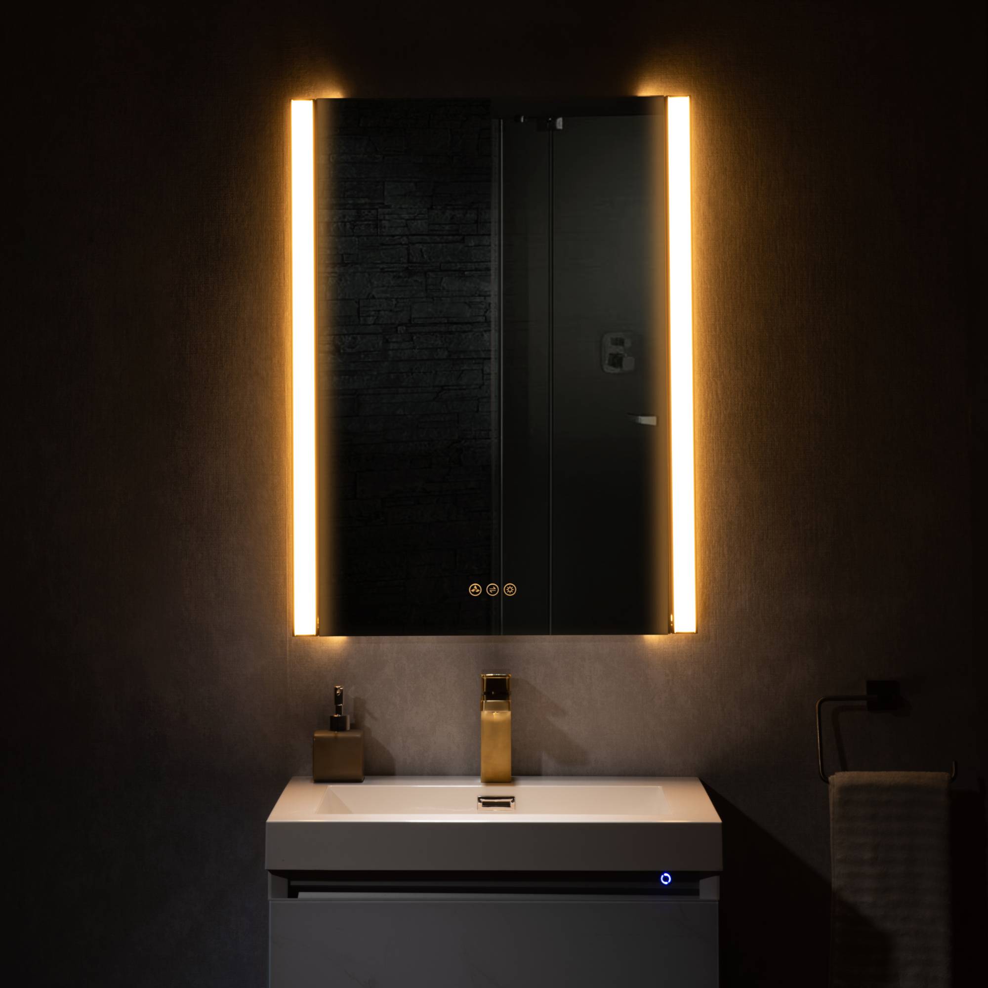 Binary 24″ LED Mirror  - Shop at Home Craft Studio - 3