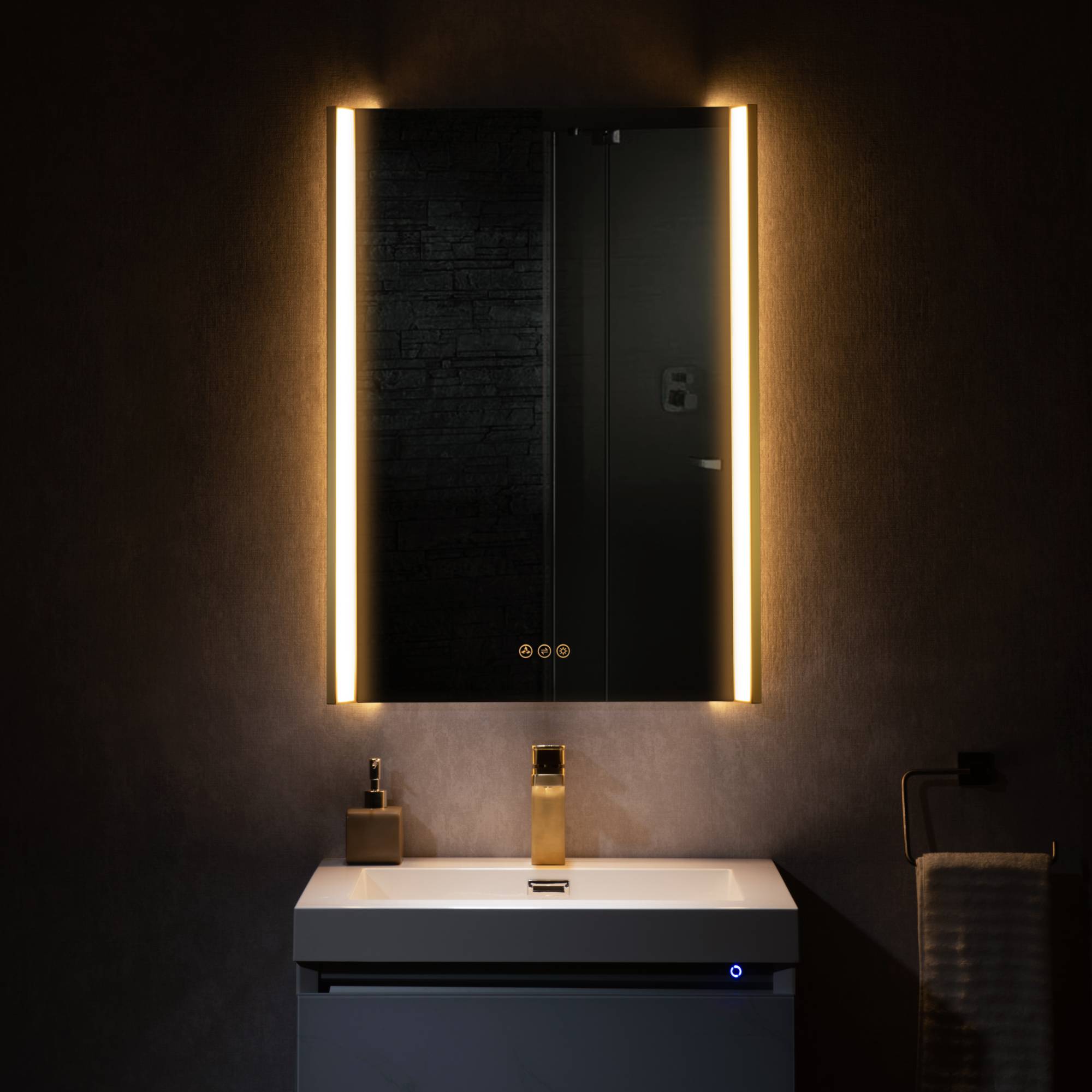 Binary 24″ LED Mirror  - Shop at Home Craft Studio - 4