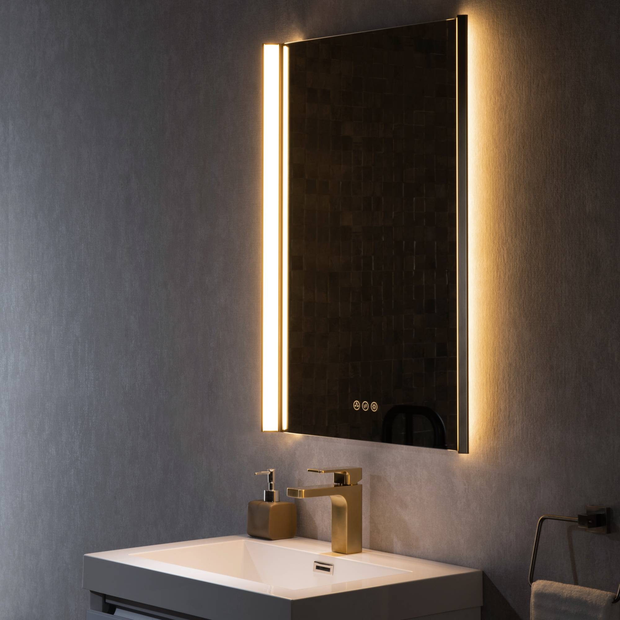 Binary 24″ LED Mirror  - Shop at Home Craft Studio - 9