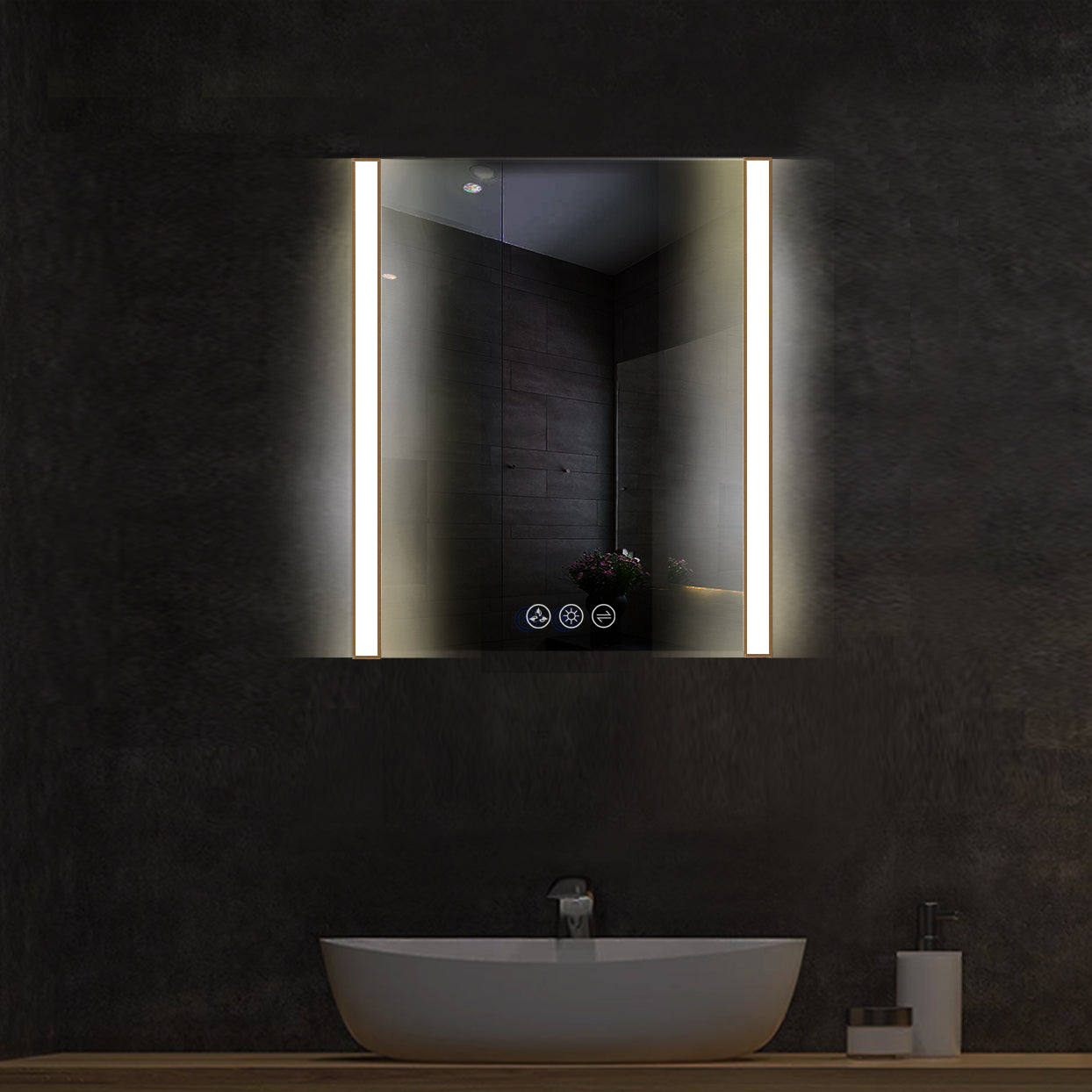 Binary 30″ LED Mirror  - Shop at Home Craft Studio - 5