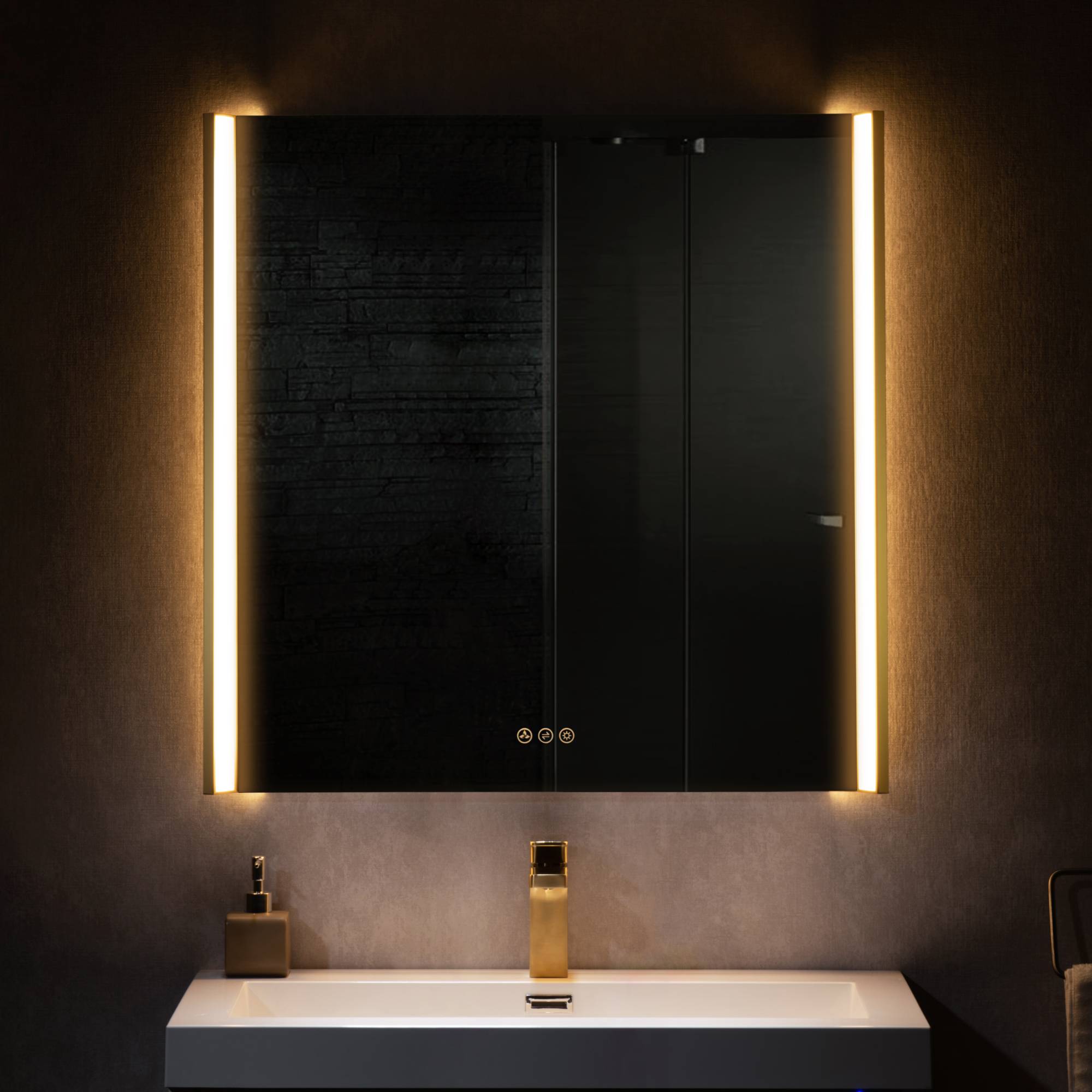 Binary 36″ LED Mirror  - Shop at Home Craft Studio - 4