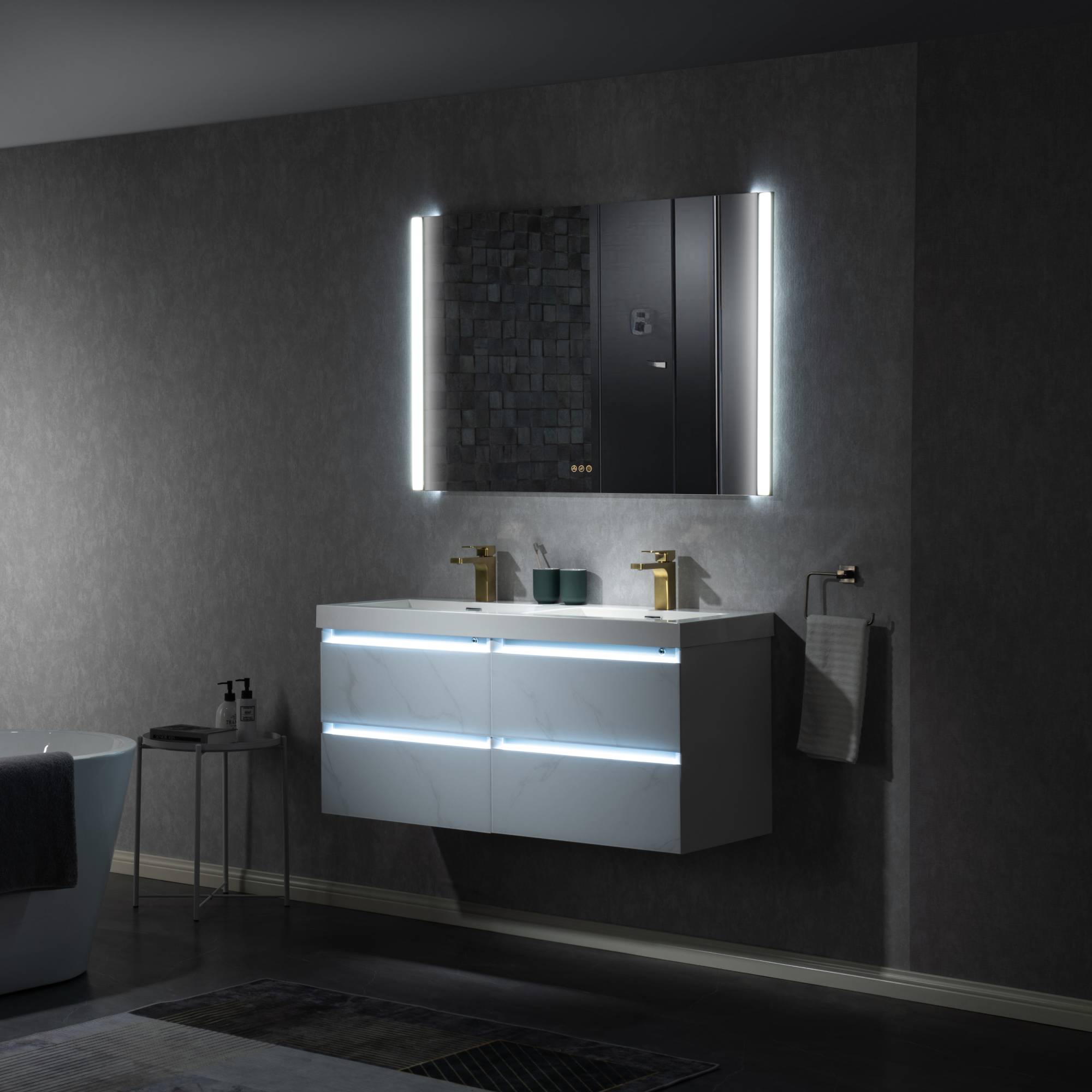 Binary 48″ LED Mirror  - Shop at Home Craft Studio - 9