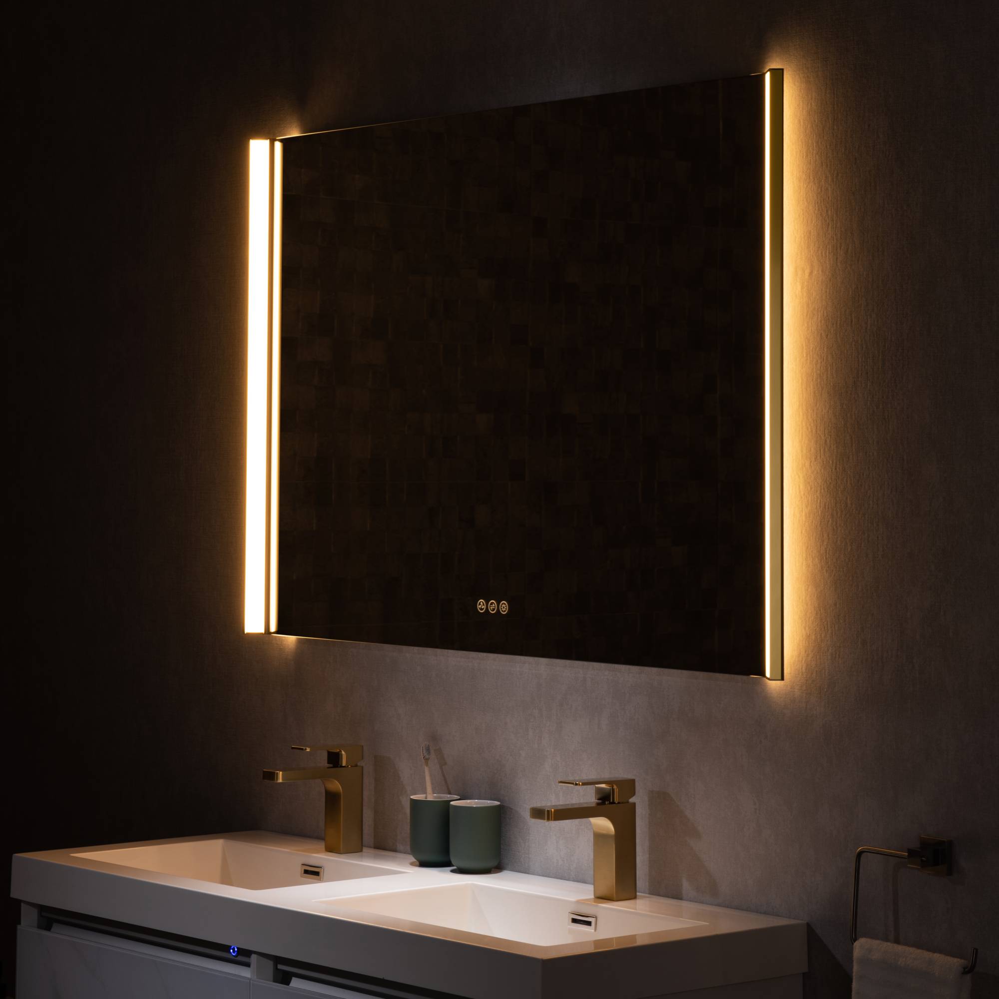 Binary 48″ LED Mirror  - Shop at Home Craft Studio - 3