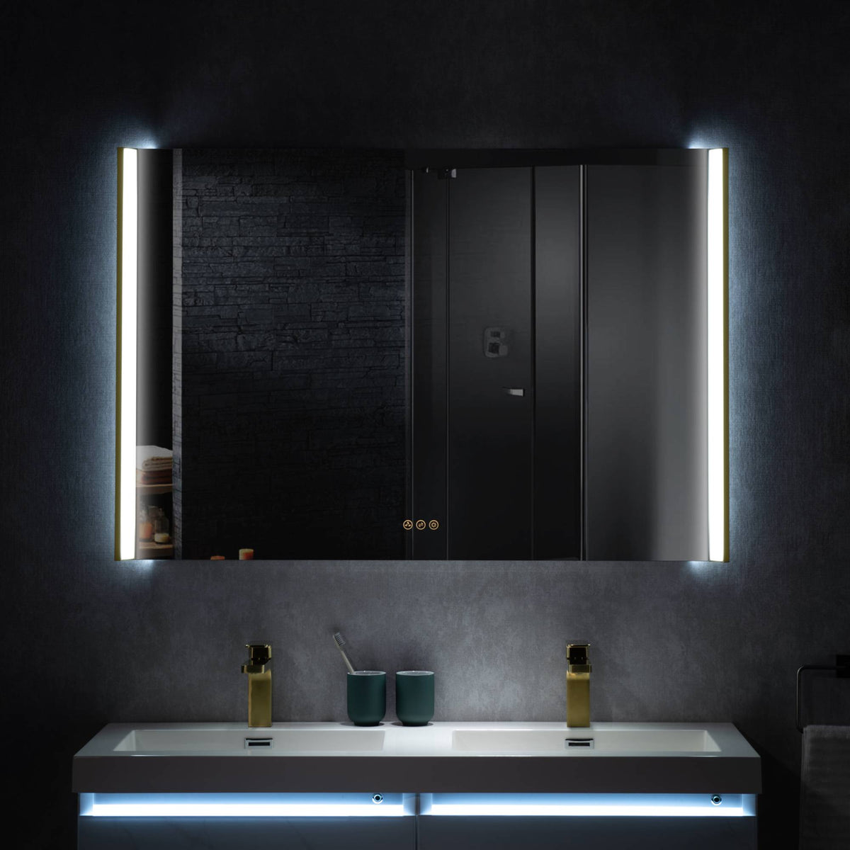 Blossom Binary 48″ LED Bathroom Mirror Mirrors - Shop at Home Craft Studio - 18