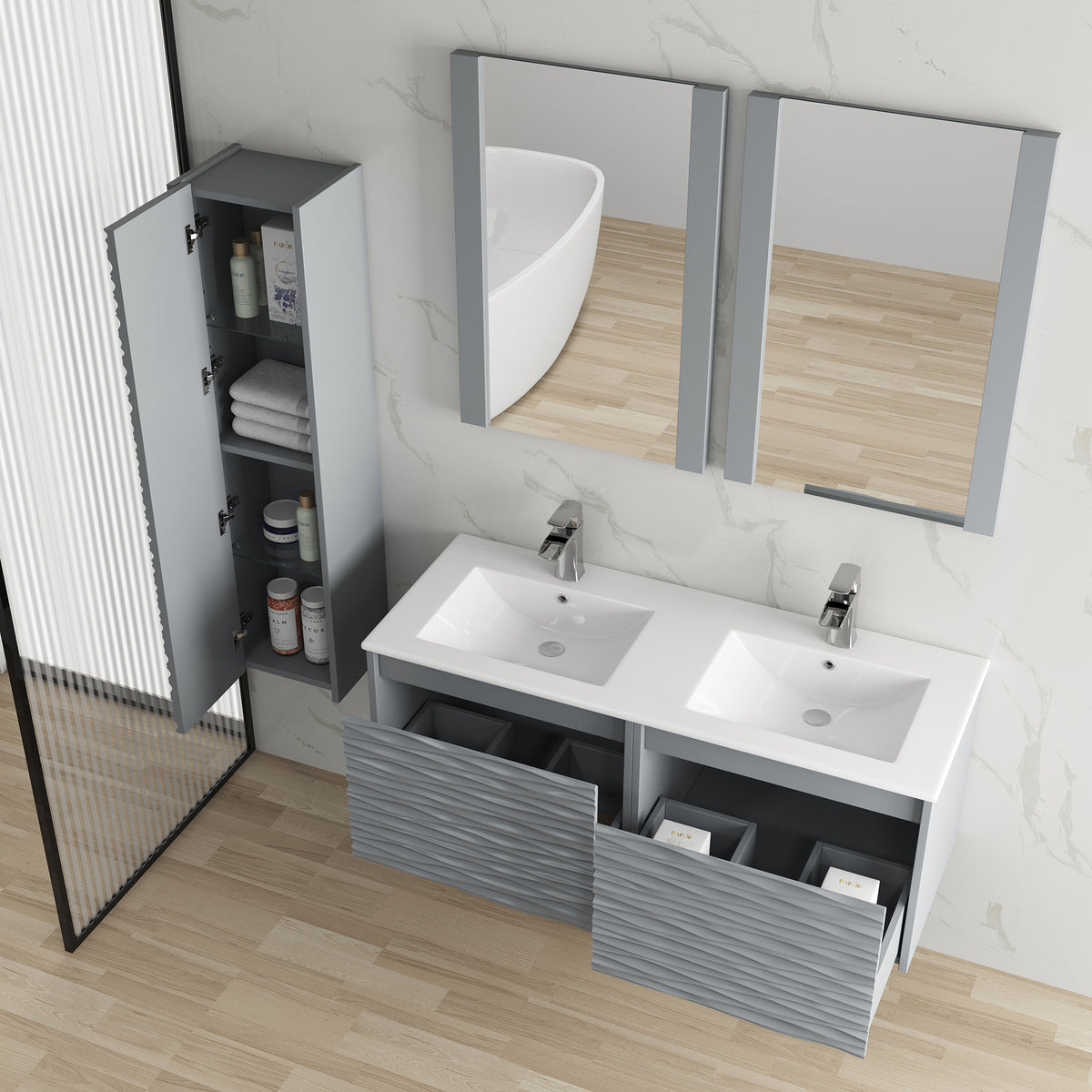 Blossom Paris 48 Inch Bathroom Vanity Bathroom Vanities - Shop at Home Craft Studio - 3