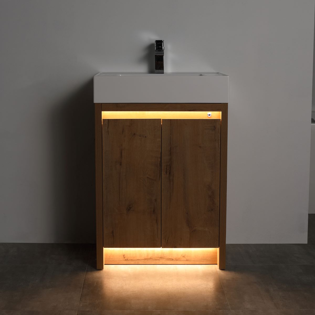 Capri 24″ Vanity （Dual LED Illuminated）  - Shop at Home Craft Studio - 8