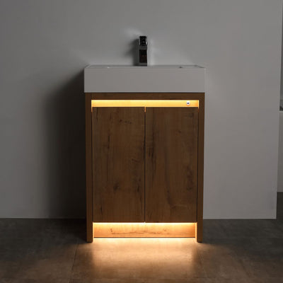 Capri 24″ Vanity （Dual LED Illuminated）  - Shop at Home Craft Studio - 8