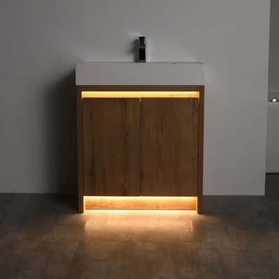 Capri 30″ Vanity （Dual LED Illuminated）  - Shop at Home Craft Studio - 7
