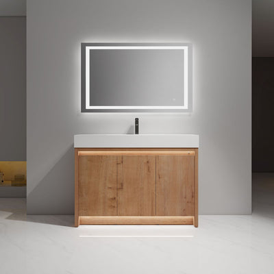 Capri 48″ Vanity （Dual LED Illuminated）  - Shop at Home Craft Studio - 1