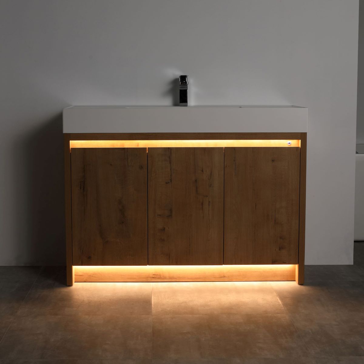 Capri 48″ Vanity （Dual LED Illuminated）  - Shop at Home Craft Studio - 6