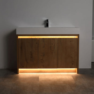 Capri 48″ Vanity （Dual LED Illuminated）  - Shop at Home Craft Studio - 6