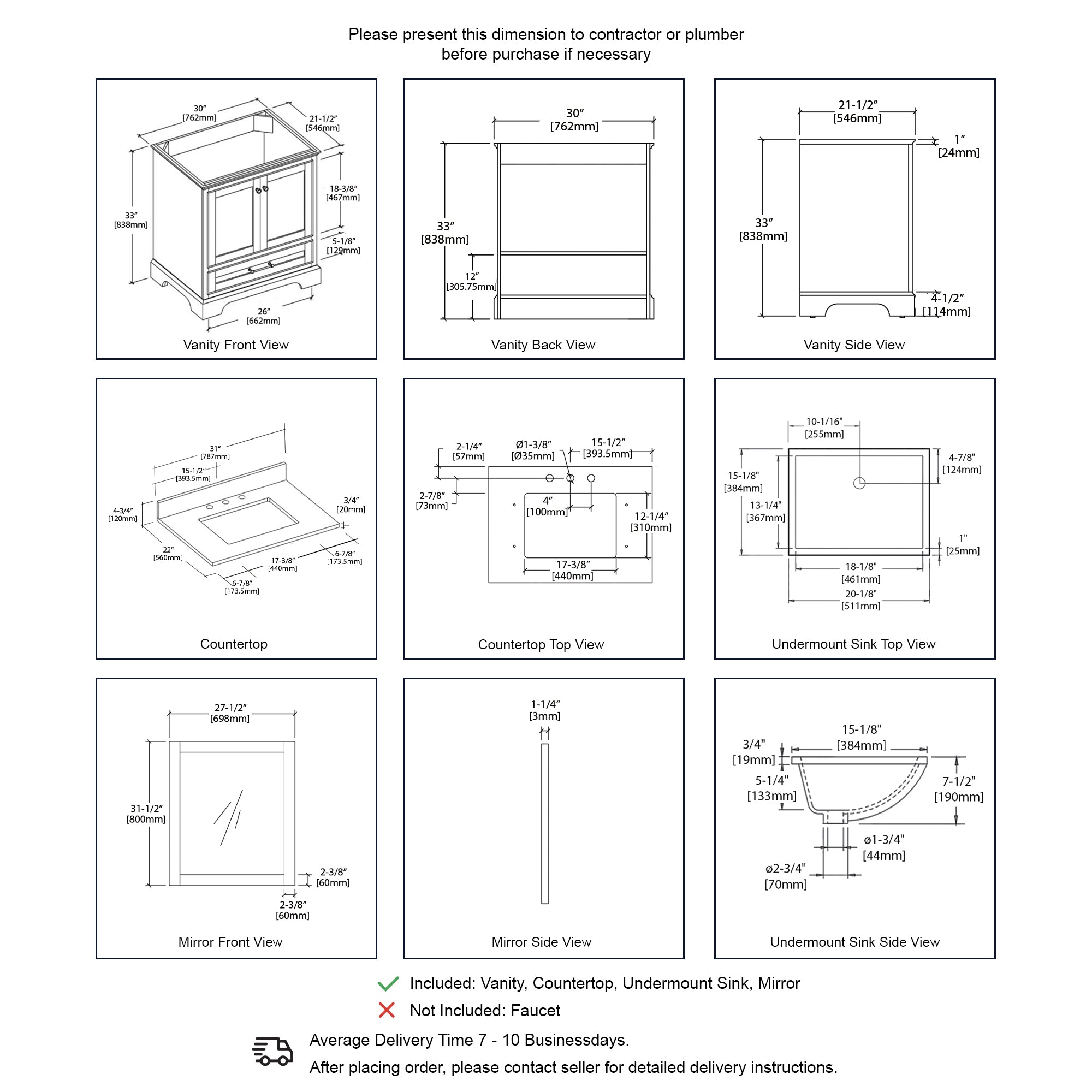 Copenhagen 30″ Vanity  - Shop at Home Craft Studio - 14