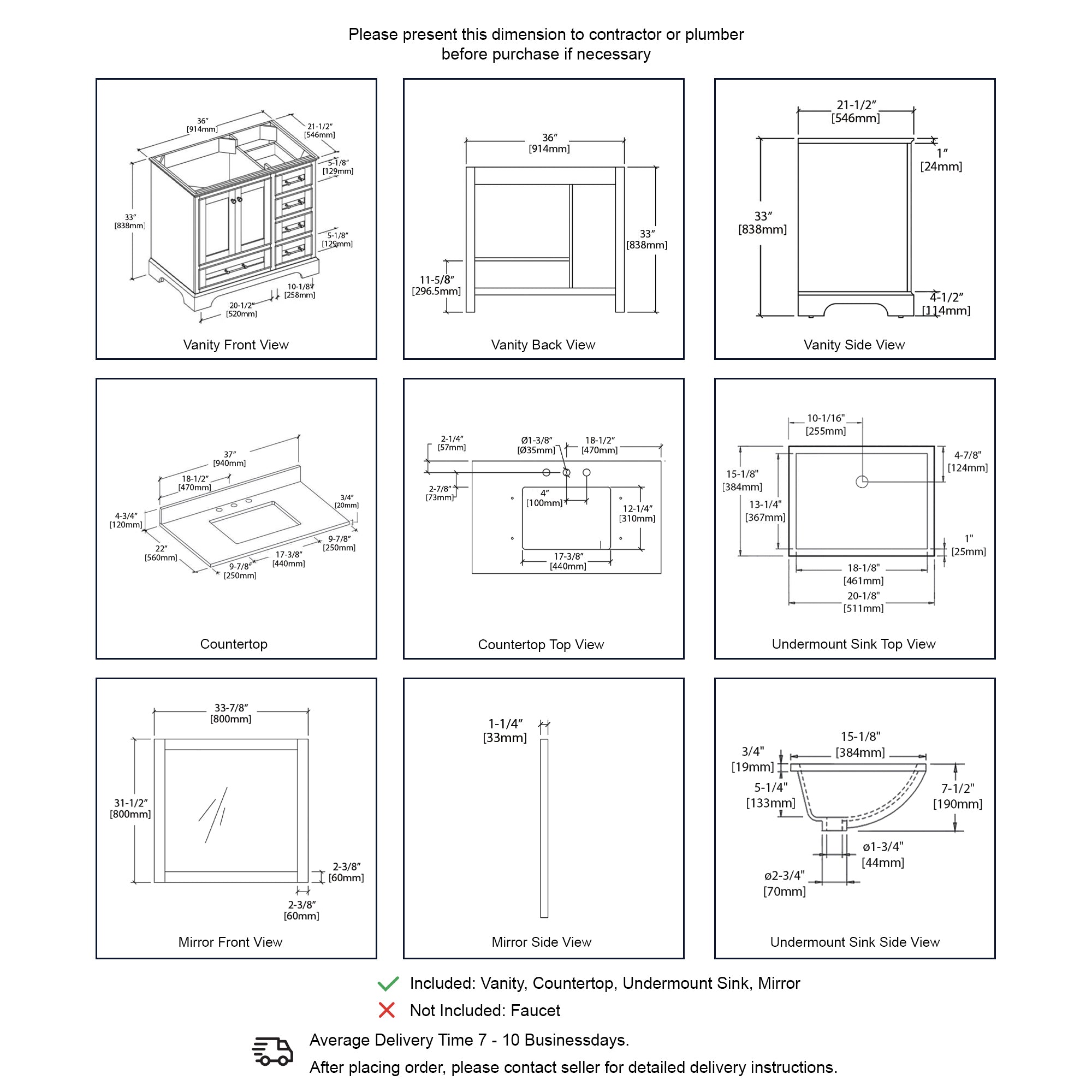 Copenhagen 36″ Vanity  - Shop at Home Craft Studio - 5