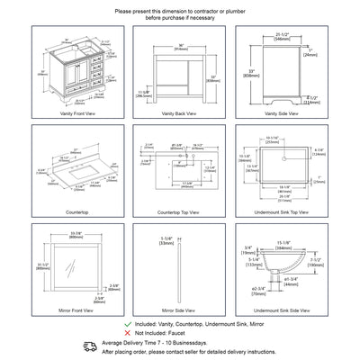 Copenhagen 36″ Vanity  - Shop at Home Craft Studio - 5