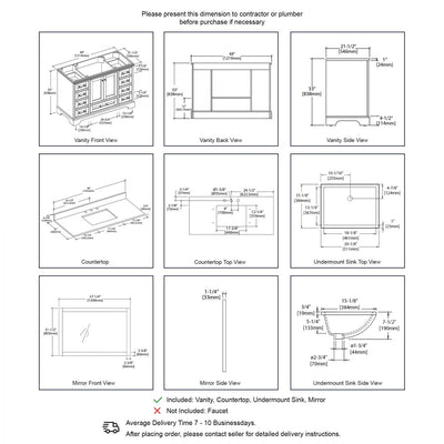 Copenhagen 48″ Vanity  - Shop at Home Craft Studio - 3