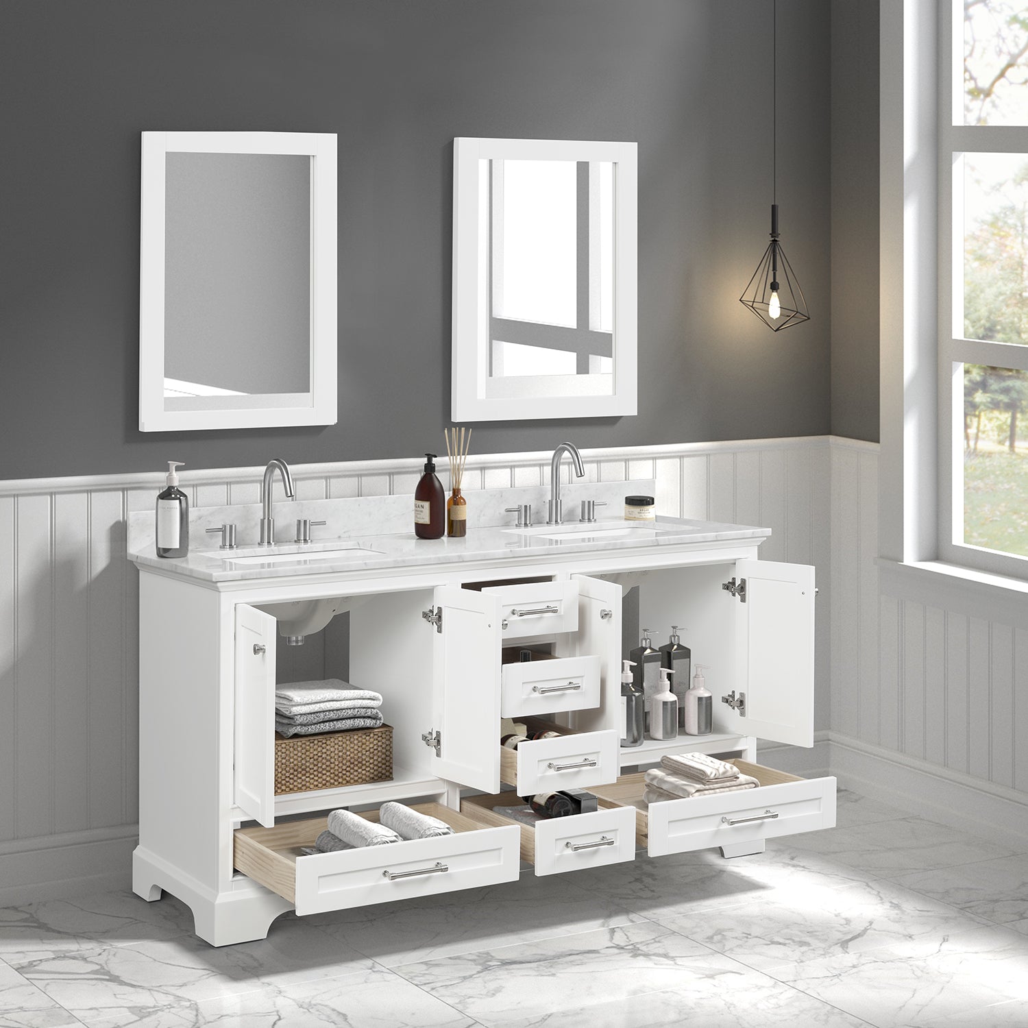 Copenhagen 60″ Vanity  - Shop at Home Craft Studio - 3