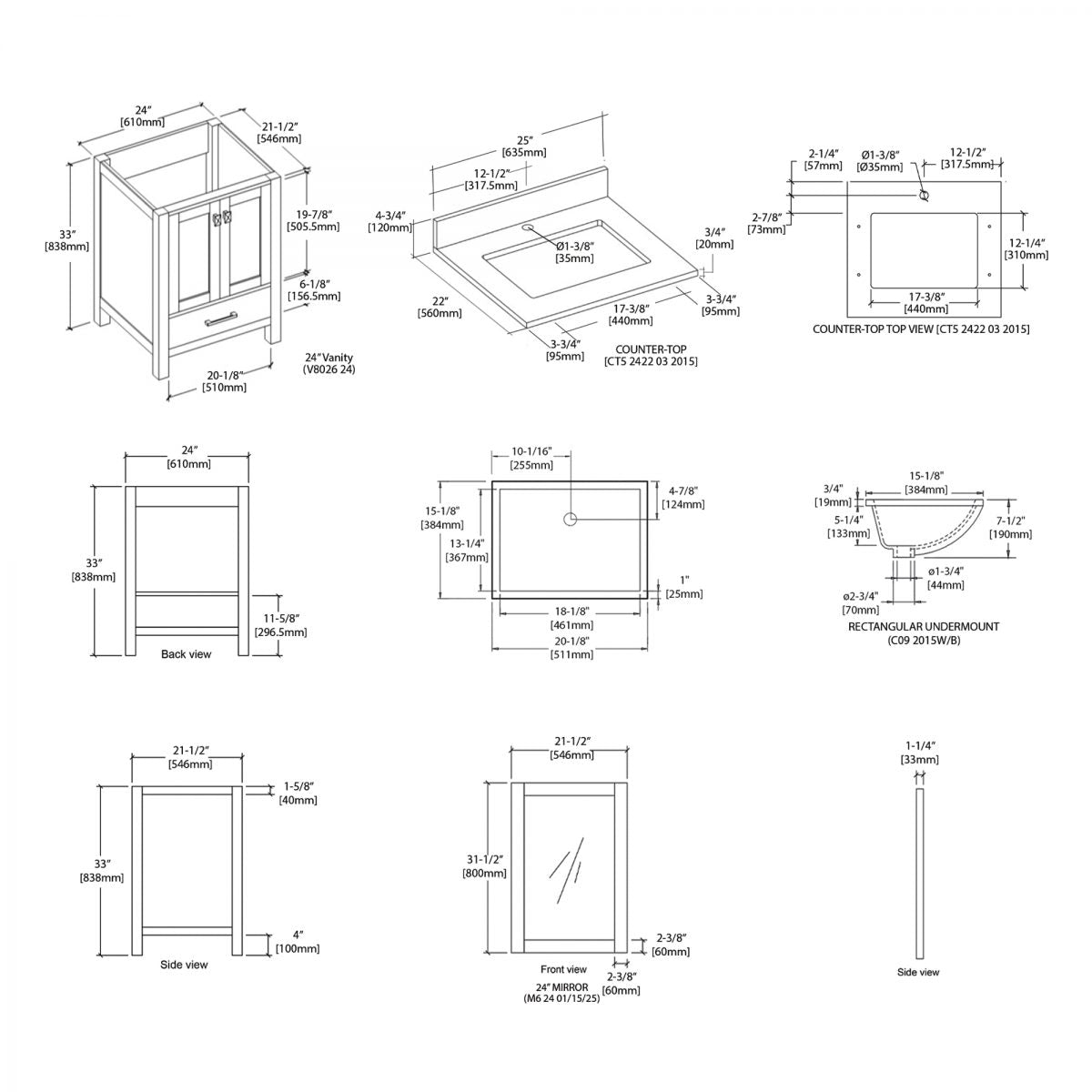 Geneva 24″ Vanity  - Shop at Home Craft Studio - 6