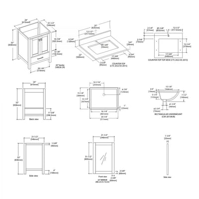 Geneva 24″ Vanity  - Shop at Home Craft Studio - 6