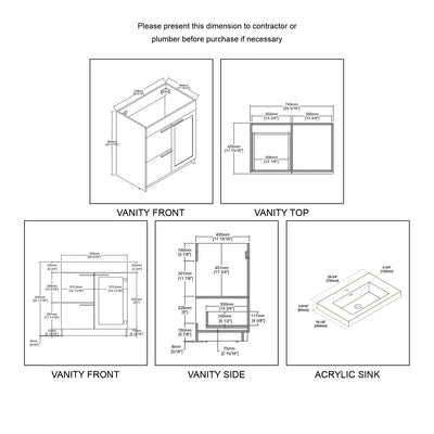 Hanover 30″ Vanity  - Shop at Home Craft Studio - 6