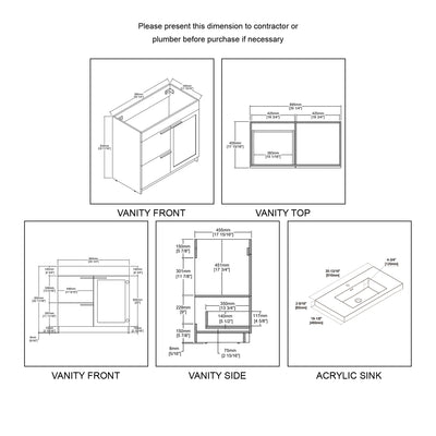 Hanover 36″ Vanity  - Shop at Home Craft Studio - 7
