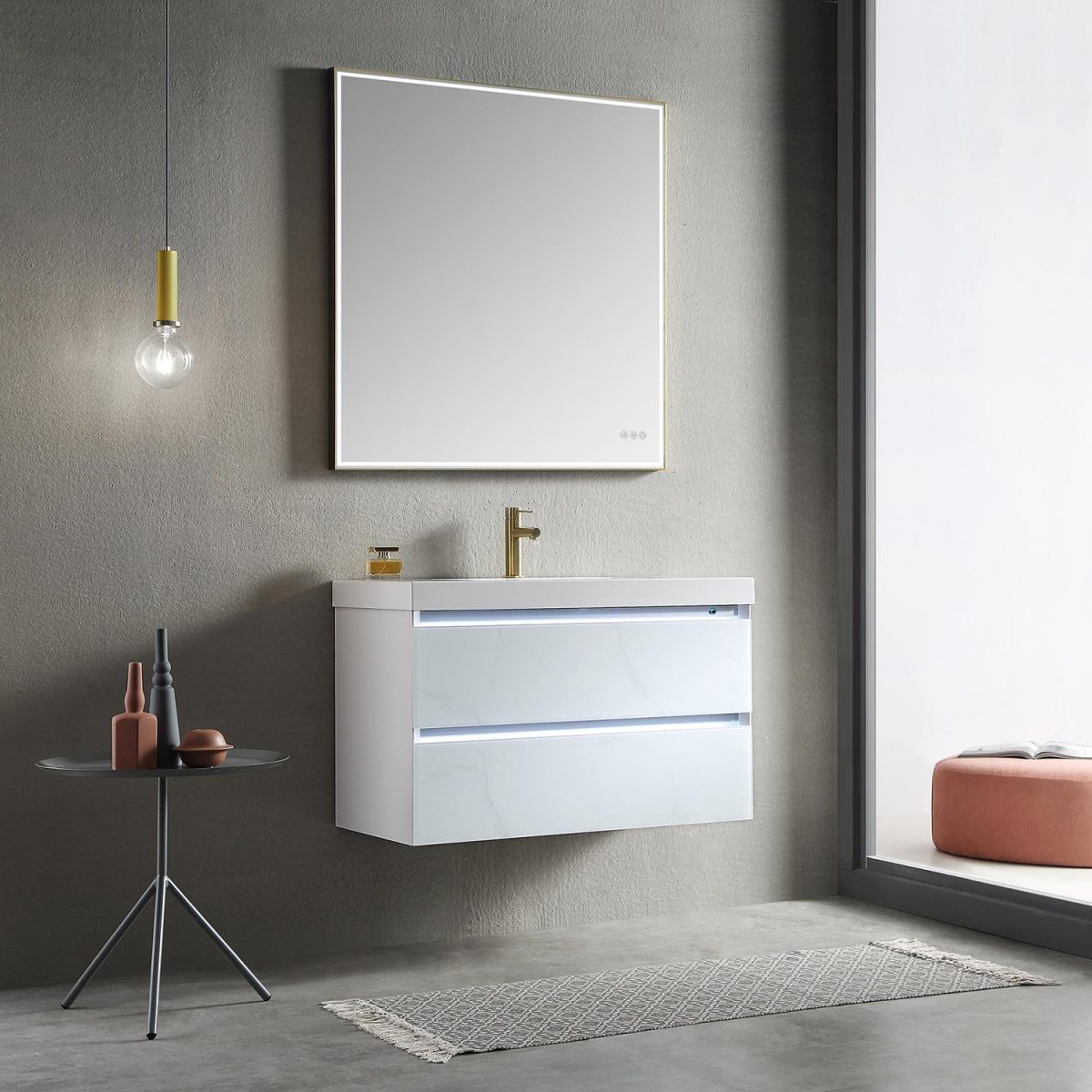 Jena 36 Inch Vanity（LED Illuminated）  - Shop at Home Craft Studio - 5